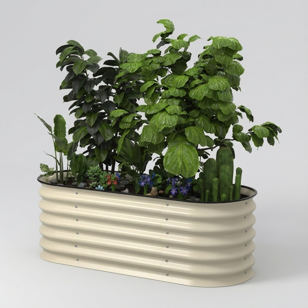 Flexibles Hochbeet-System aus Metall – 2-in-1