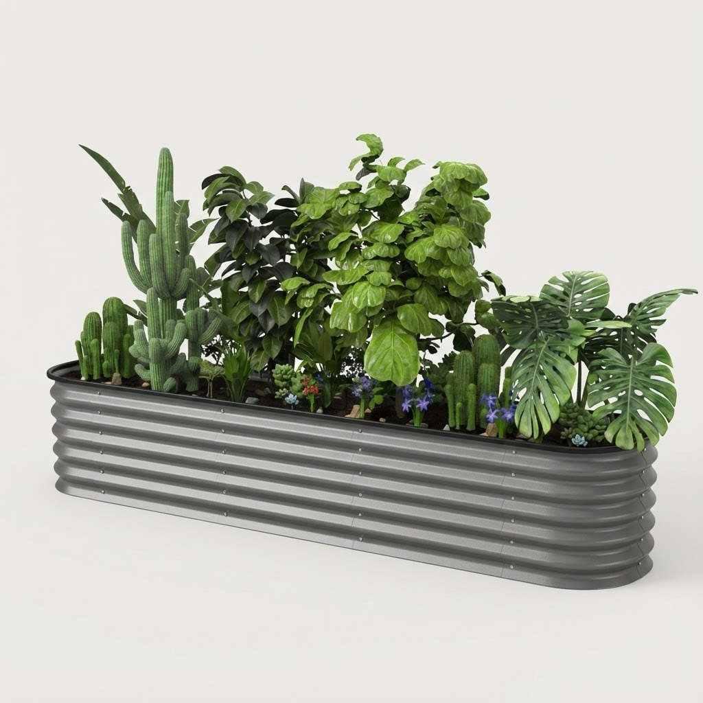 Flexibles Hochbeet-System aus Metall – 6-in-1